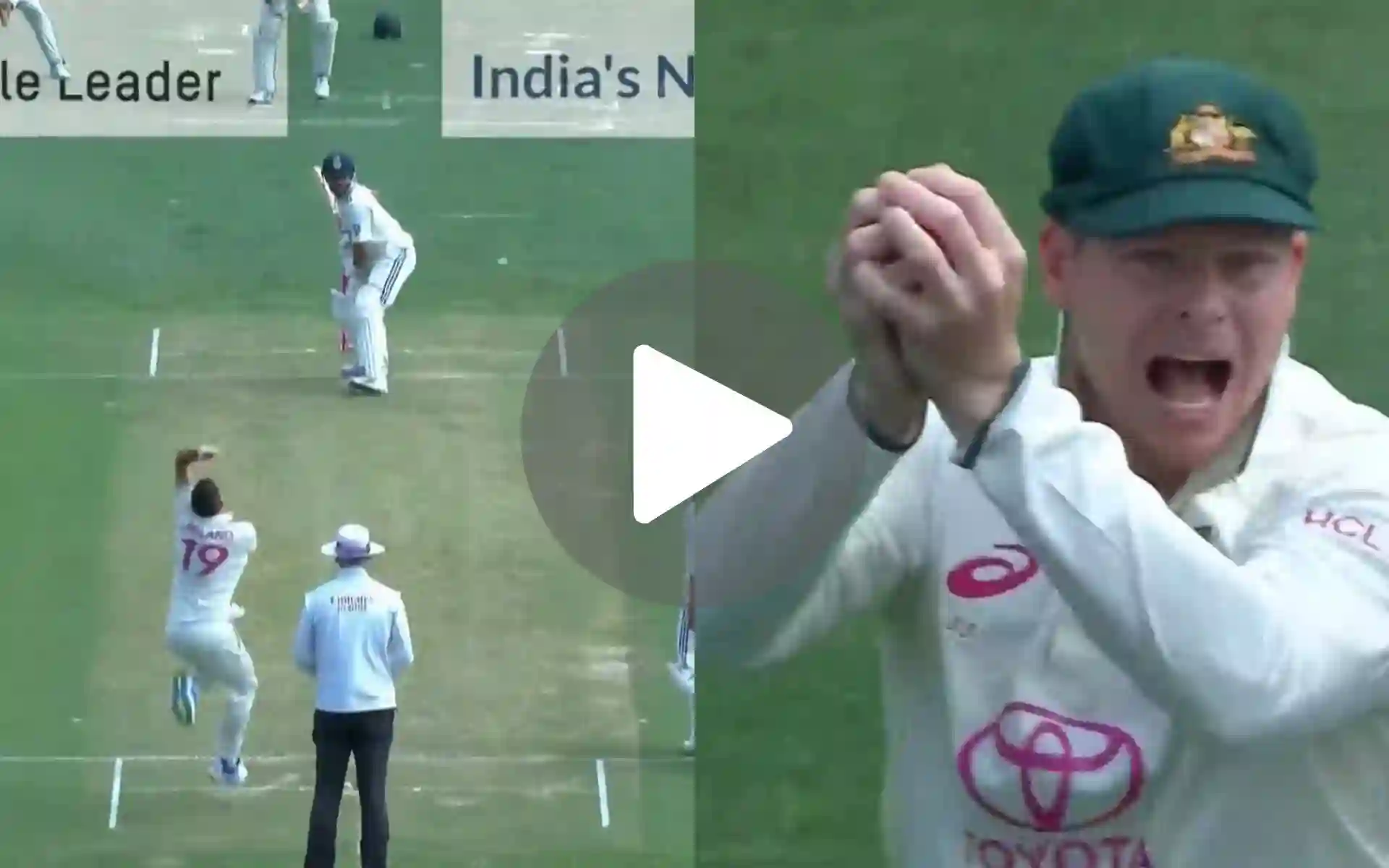 [Watch] Smith Trolls Umpire With An Angry Gesture As Nitish Reddy Registers Golden Duck